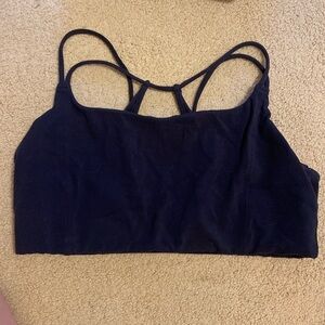 Athleta Navy blue strappy sports bra